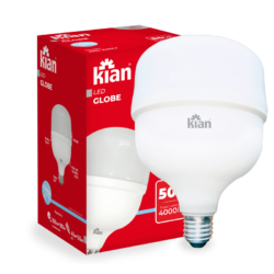 50w Lâmpada Led Globe 50W 6.500K Branca Fria Base E27 Bivolt Kian