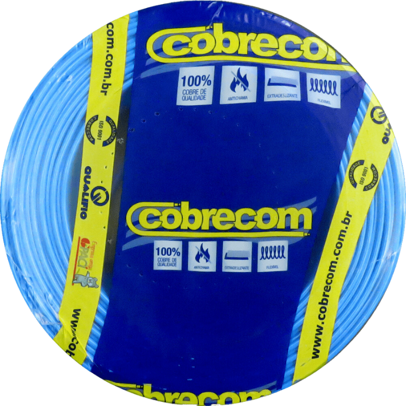 CABINHO FLEXIVEL - COBRECOM - 2,50MM AZUL 10MT