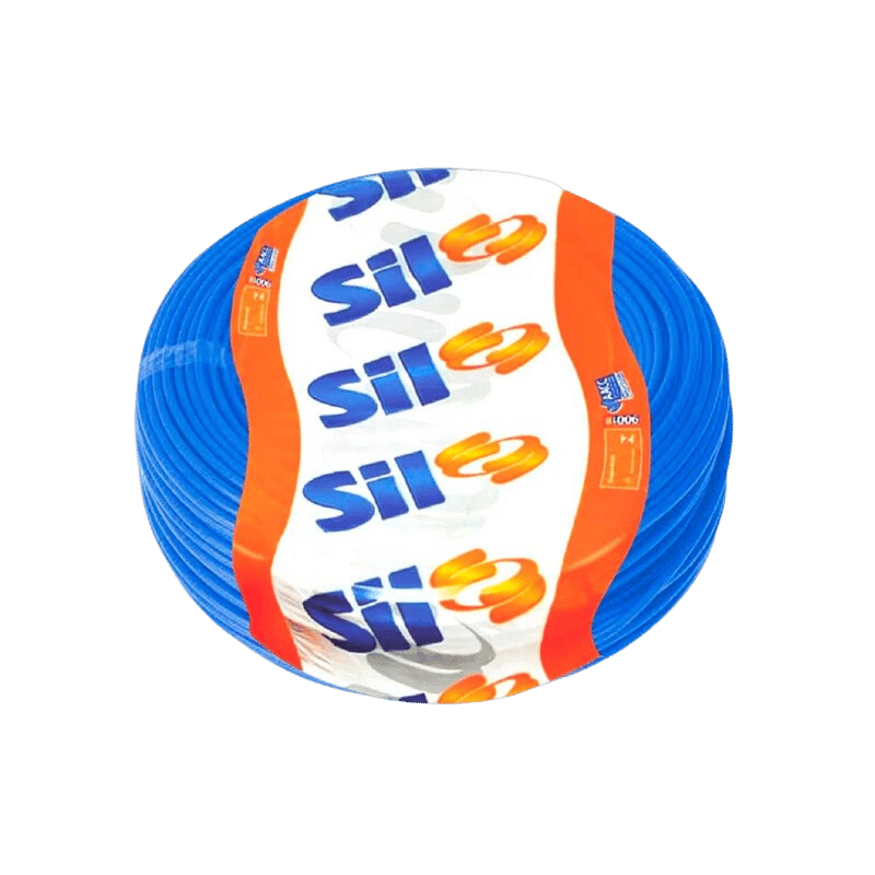CABINHO FLEXIVEL SIL 2.5MM AZUL 100 MT