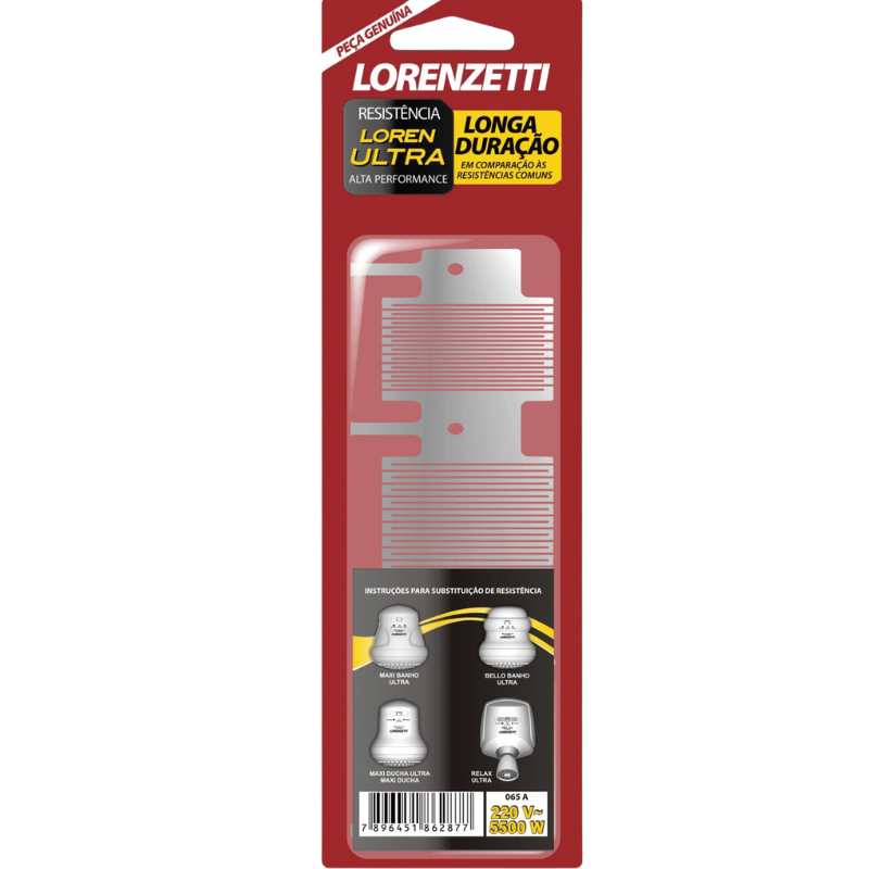 RESISTÊNCIA ORIGINAL 3 TEMP. ULTRA - LORENZETTI IBE - 220V 5500W 065-A