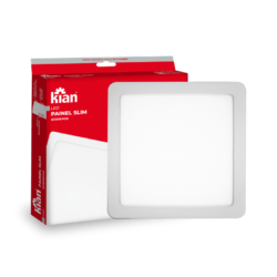 luminária led quadrada 18w 6000k