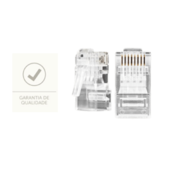 CONECTOR RJ-45 MACHO CAT6- INTELBRAS PACOTE COM 50 UNIDADE