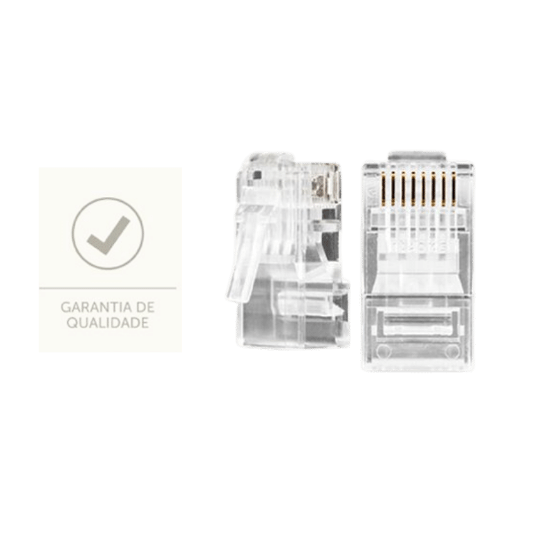 CONECTOR RJ-45 MACHO CAT6- INTELBRAS PACOTE COM 50 UNIDADE