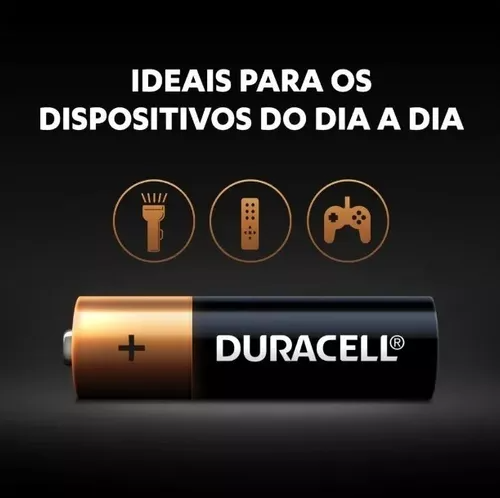 PILHA ACALINA AAA PALITO DURACELL PC/2
