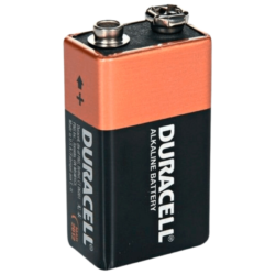 Bateria alcalina Duracell 9 V — embalagem com 1 unidade